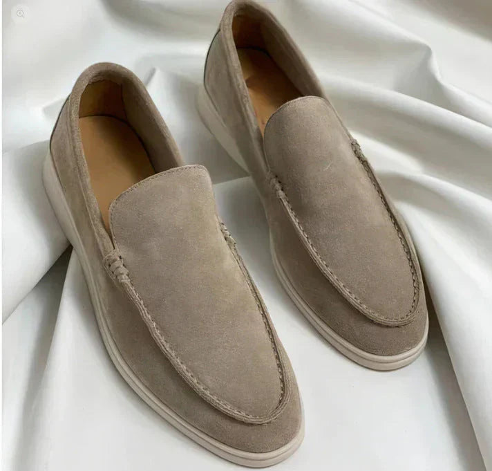 Men’s Slip-On Sneaker Loafers - Brushed Suede Finish