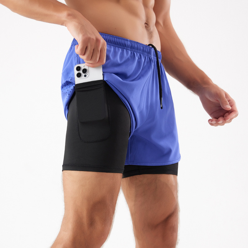 Men's 2-in-1 Athletic Shorts - Breathable Inner Liner