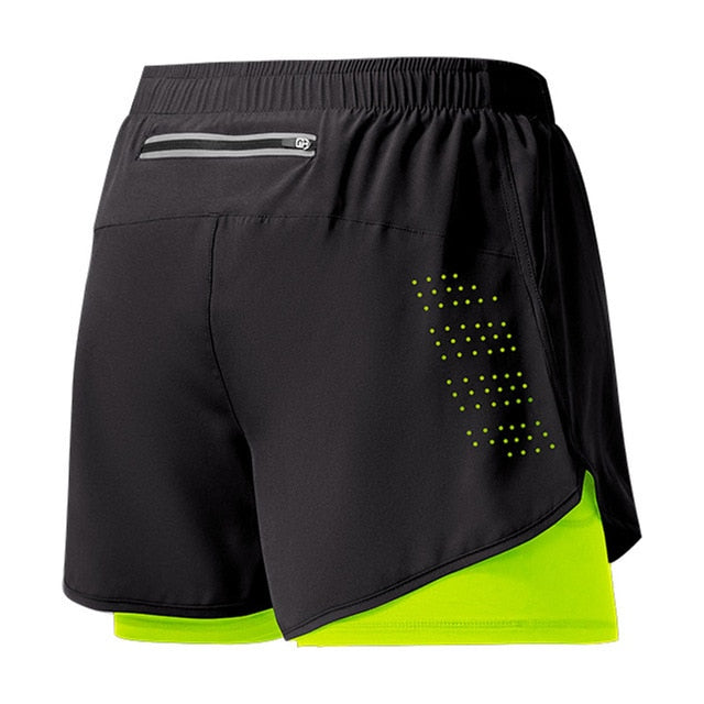 Men's 2-in-1 Athletic Shorts - Breathable Inner Liner