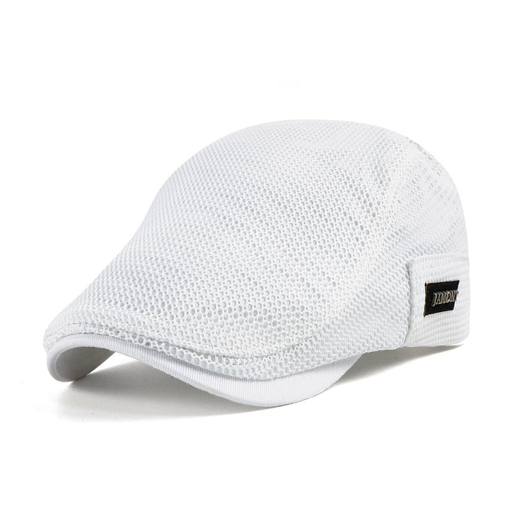 Men's Lightweight Flat Cap - Breathable Mesh