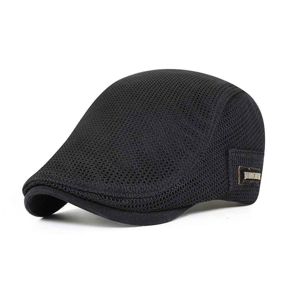 Men's Lightweight Flat Cap - Breathable Mesh