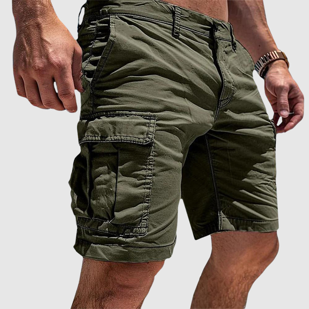 Men's Multi-Pocket Cargo Shorts - Straight Leg Fit