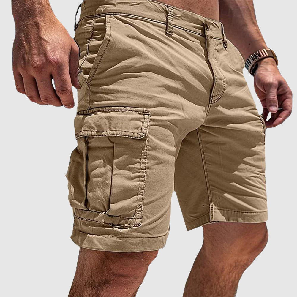 Men's Multi-Pocket Cargo Shorts - Straight Leg Fit