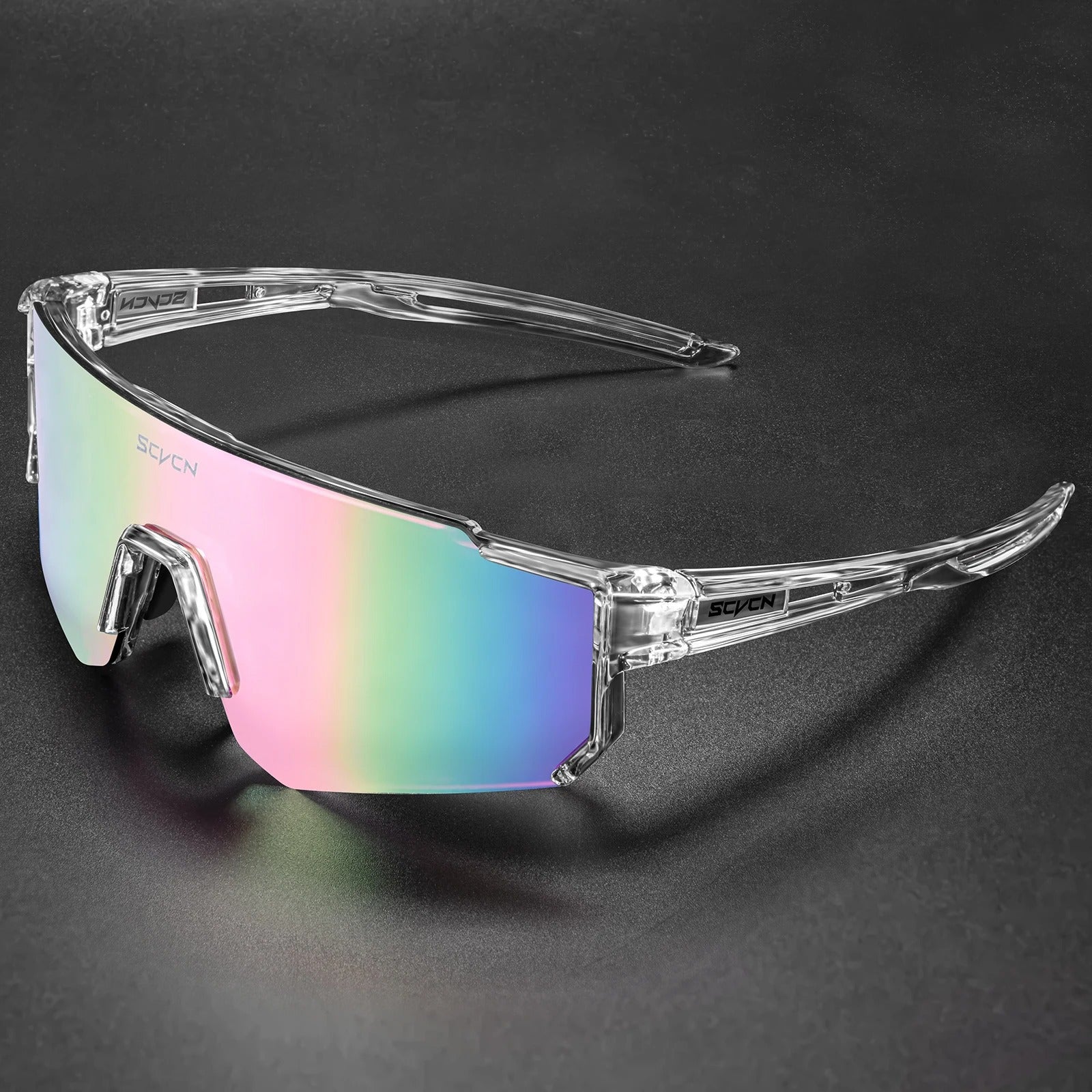 Men's Oversized Cycling Sunglasses - UV400 Protection