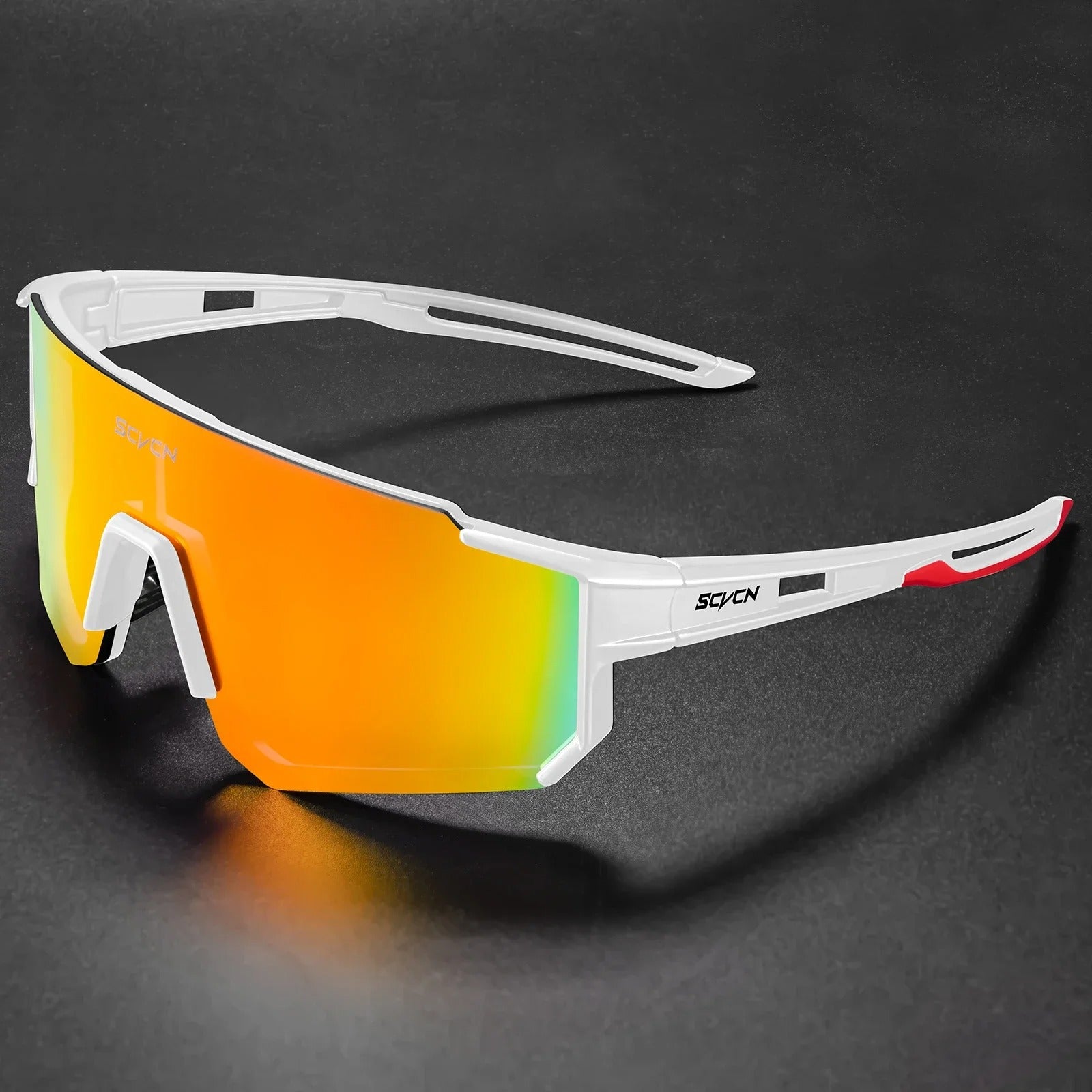 Men's Oversized Cycling Sunglasses - UV400 Protection