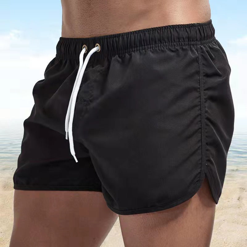 Men's Relaxed Fit Elastic Waist Swim Shorts - Quick Dry Design