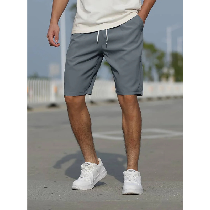 Men's Relaxed Fit Lightweight Shorts - Minimalist Design