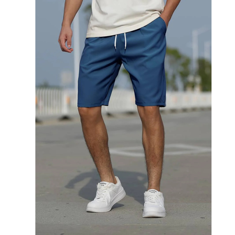 Men's Relaxed Fit Lightweight Shorts - Minimalist Design