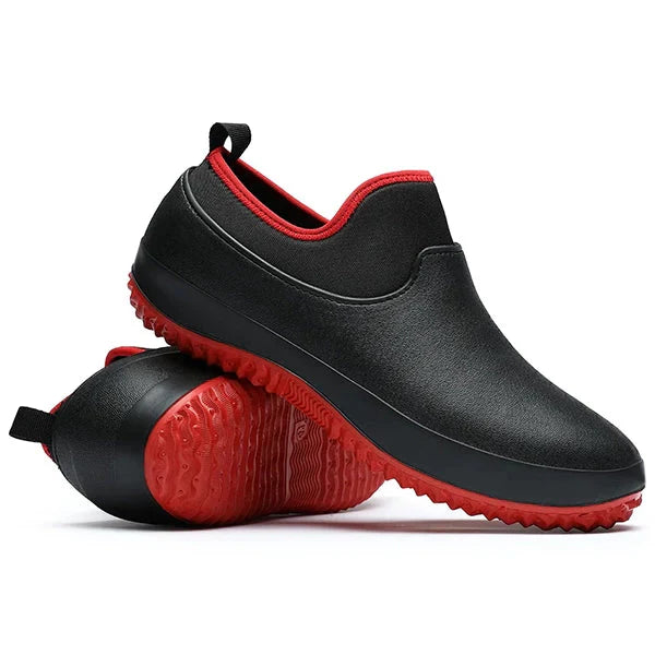 Unisex Waterproof Work Shoes Slip On Footwear Rain Boots