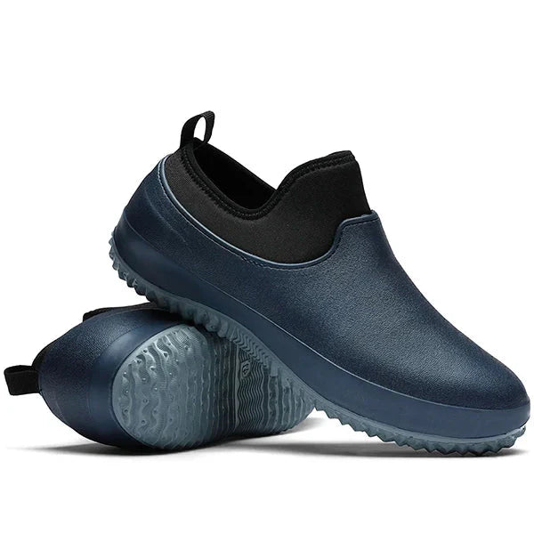 Unisex Waterproof Work Shoes Slip On Footwear Rain Boots
