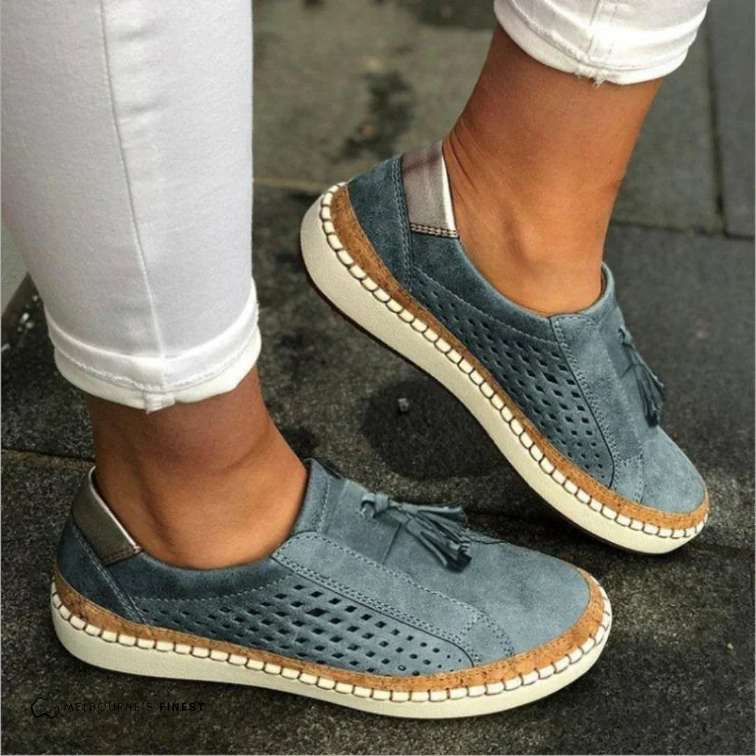 Women's Orthopedic Sneakers Slip On Tassel Walking Shoes